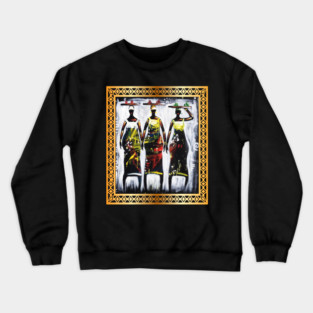 African Women, African artwork, Black History Crewneck Sweatshirt