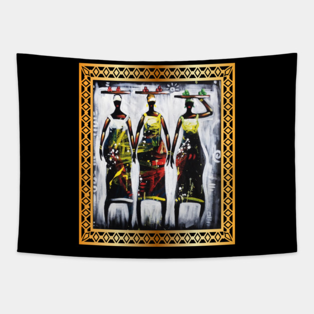 African Women, African artwork, Black History Tapestry by logiamerch
