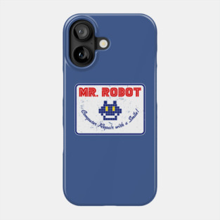Mr. Robot "Computer Repair With A Smile" Phone Case