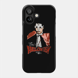 Count Scary's Halloween 80s Horror Movie Radio Host Phone Case