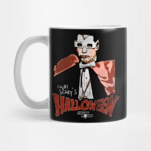 Count Scary's Halloween 80s Horror Movie Radio Host Mug