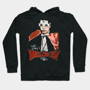 Count Scary's Halloween 80s Horror Movie Radio Host Hoodie