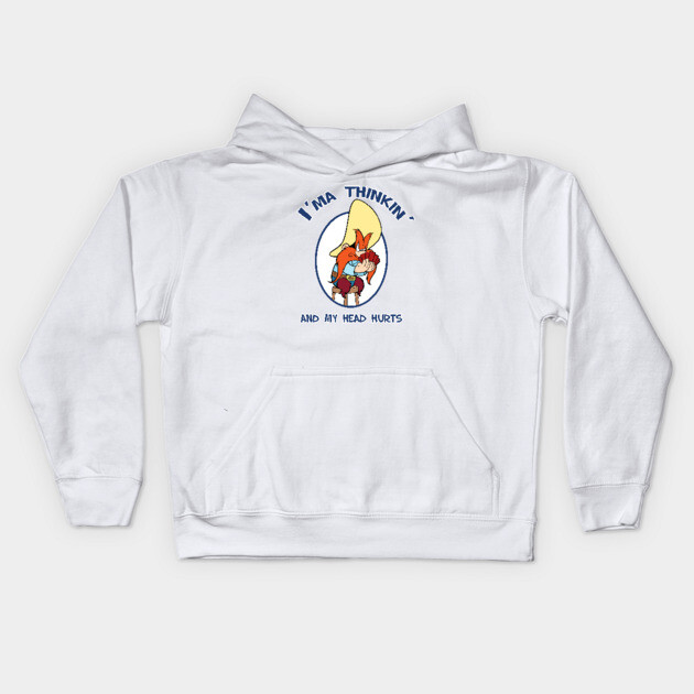 I'ma Thinkin... Kids Hoodie by JoTheZette