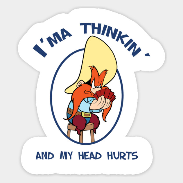 I'ma Thinkin... Sticker by JoTheZette