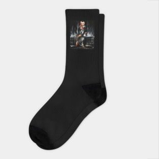 African Woman Carrying Child, African Black History Art Socks