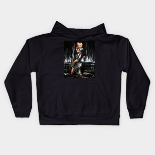 African Woman Carrying Child, African Black History Art Kids Hoodie