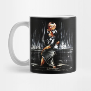 African Woman Carrying Child, African Black History Art Mug