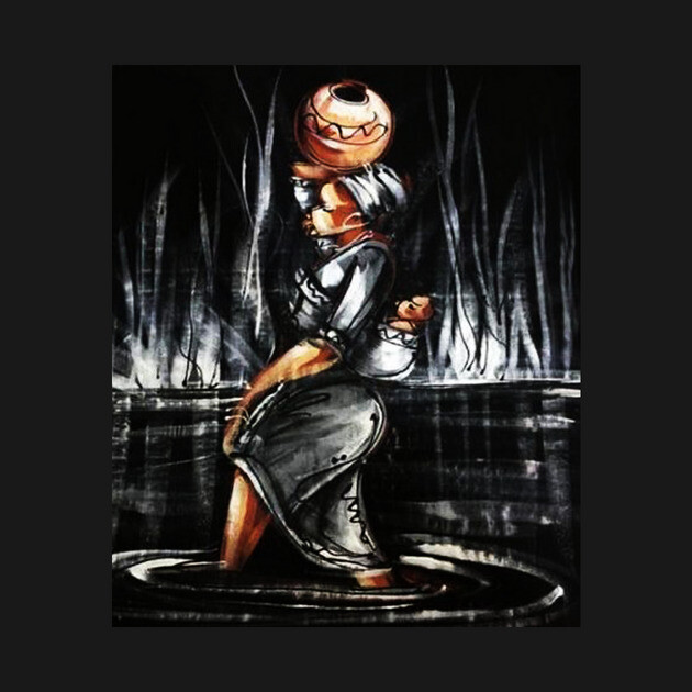 African Woman Carrying Child, African Black History Art by logiamerch
