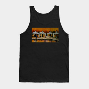 African Village, African People Artwork, Black History Tank Top