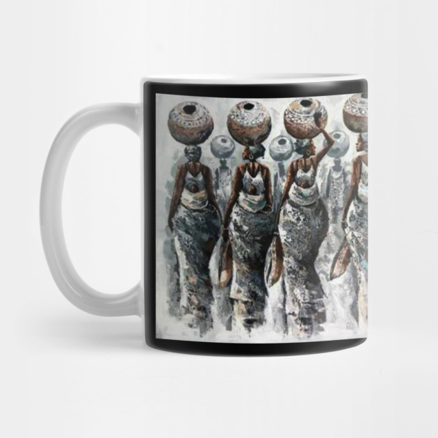 African Women Carrying Pots, Black History Art by logiamerch