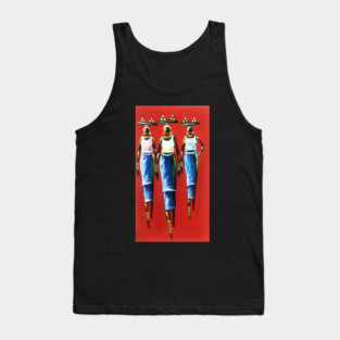 African Woman Carrying Fruits, Black History Tank Top