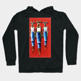 African Woman Carrying Fruits, Black History Hoodie