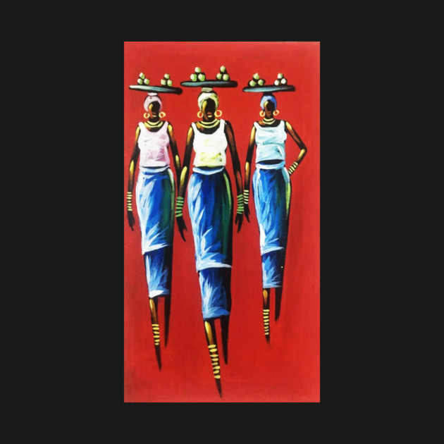 African Woman Carrying Fruits, Black History by logiamerch