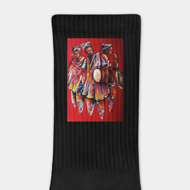 African People playing Instruments, Black History Art by logiamerch