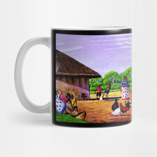 African Village Artwork, African People, Black History Mug