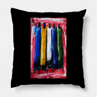 African People, African Colorful Artwork Pillow