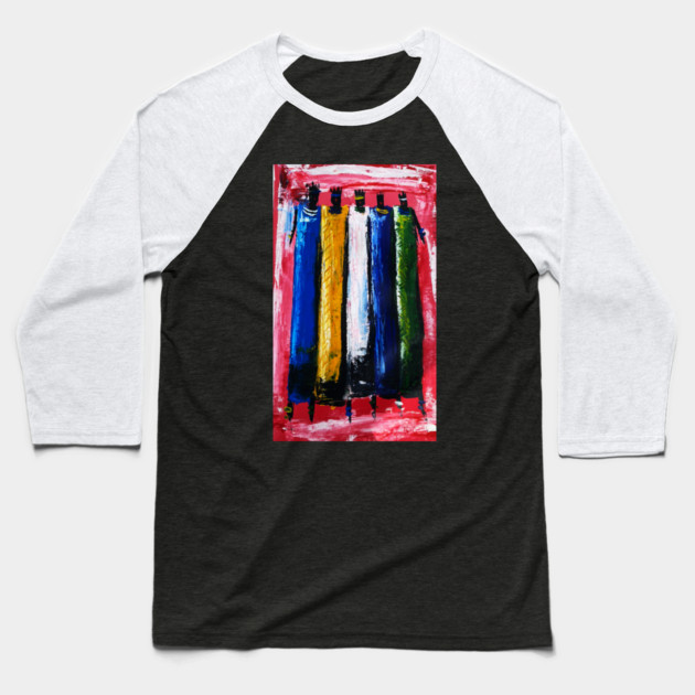 African People, African Colorful Artwork Baseball T-Shirt by logiamerch