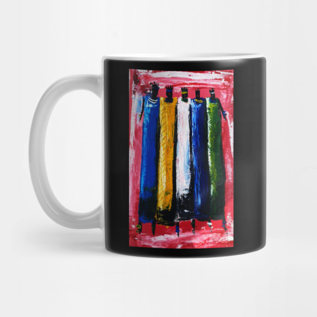 African People, African Colorful Artwork by logiamerch