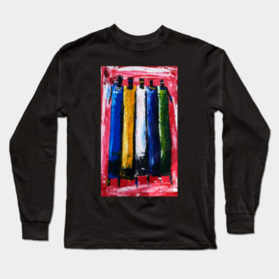 African People, African Colorful Artwork Long Sleeve T-Shirt