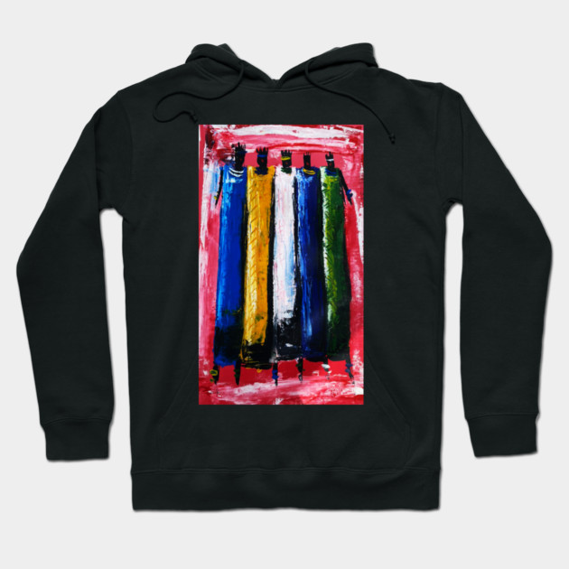 African People, African Colorful Artwork Hoodie by logiamerch