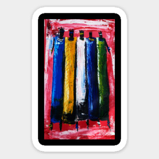 African People, African Colorful Artwork Sticker