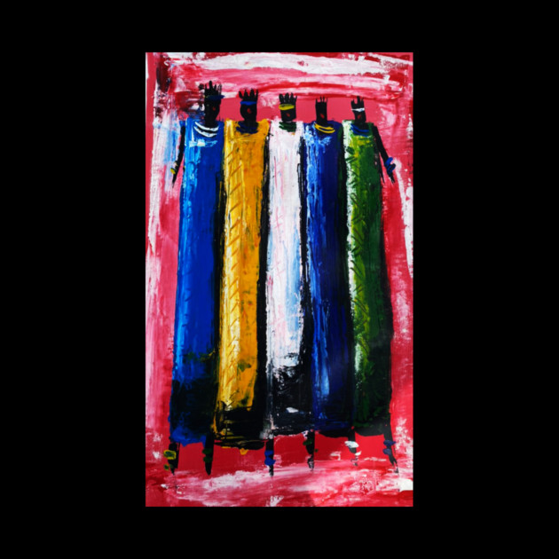 African People, African Colorful Artwork by logiamerch