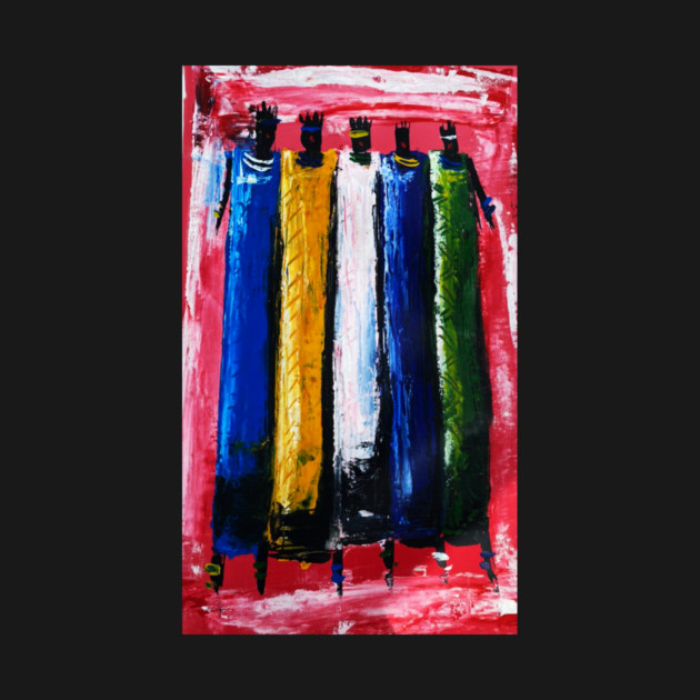 African People, African Colorful Artwork by logiamerch