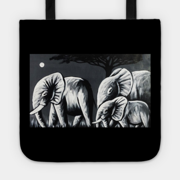 African Elephant Family, Animal Tote by logiamerch