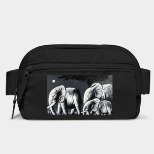 African Elephant Family, Animal Bag