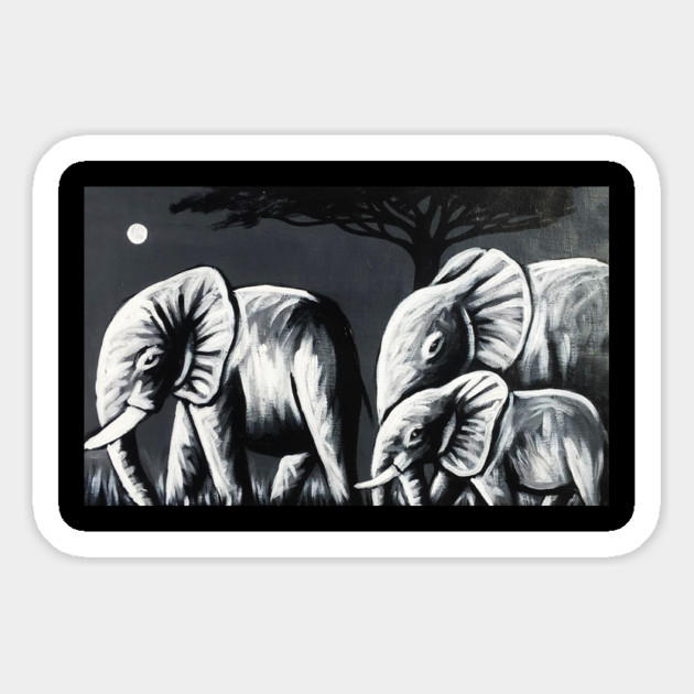 African Elephant Family, Animal Magnet by logiamerch
