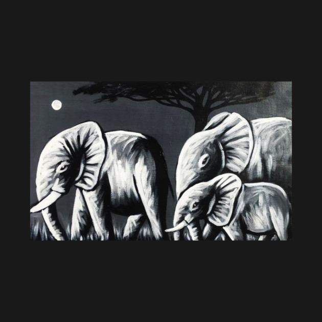 African Elephant Family, Animal by logiamerch