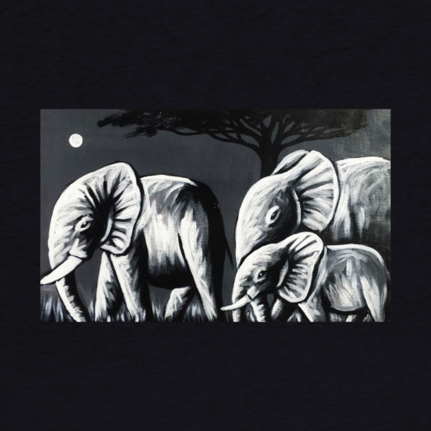 African Elephant Family, Animal by logiamerch