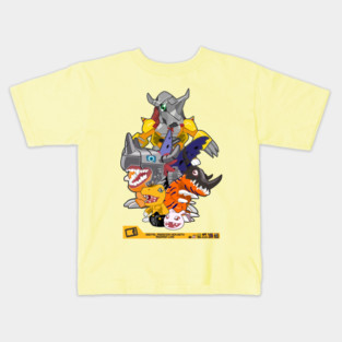 digimon agumon evolution line Kids T-Shirt