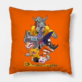 digimon agumon evolution line Pillow