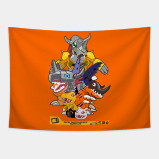 digimon agumon evolution line Tapestry