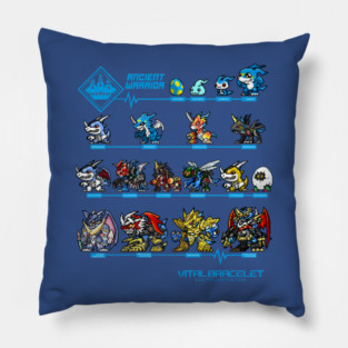 digimon vital bracelet ancient warrior Pillow