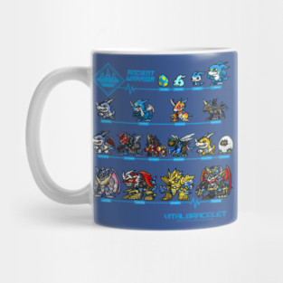 digimon vital bracelet ancient warrior Mug