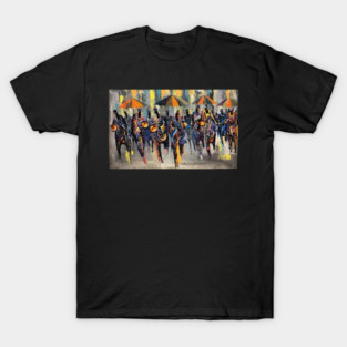 African Artwork, African People, Music and Dancing T-Shirt