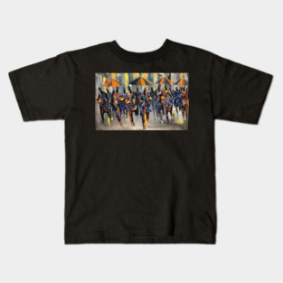 African Artwork, African People, Music and Dancing Kids T-Shirt