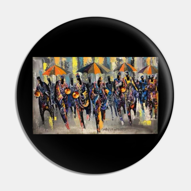 African Artwork, African People, Music and Dancing Pin by logiamerch