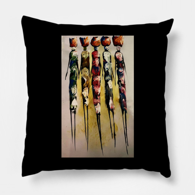 African Women Artwork, Black History Pillow by logiamerch