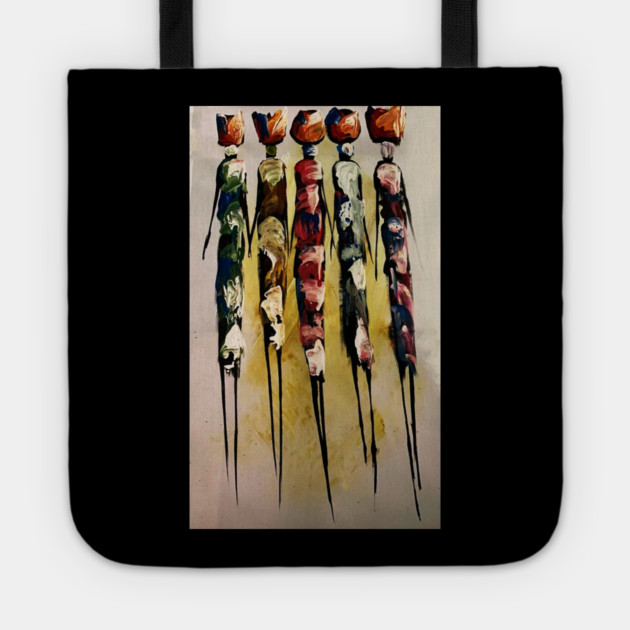 African Women Artwork, Black History Tote by logiamerch