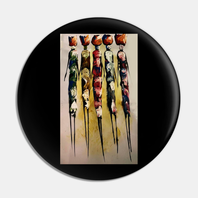 African Women Artwork, Black History Pin by logiamerch