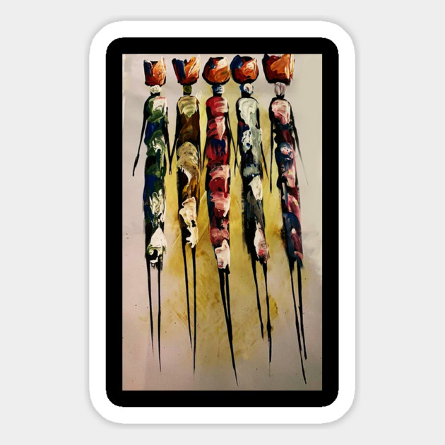 African Women Artwork, Black History Magnet by logiamerch