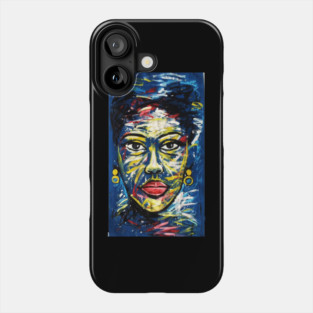 Colorful African Art, Black History, African Woman Phone Case