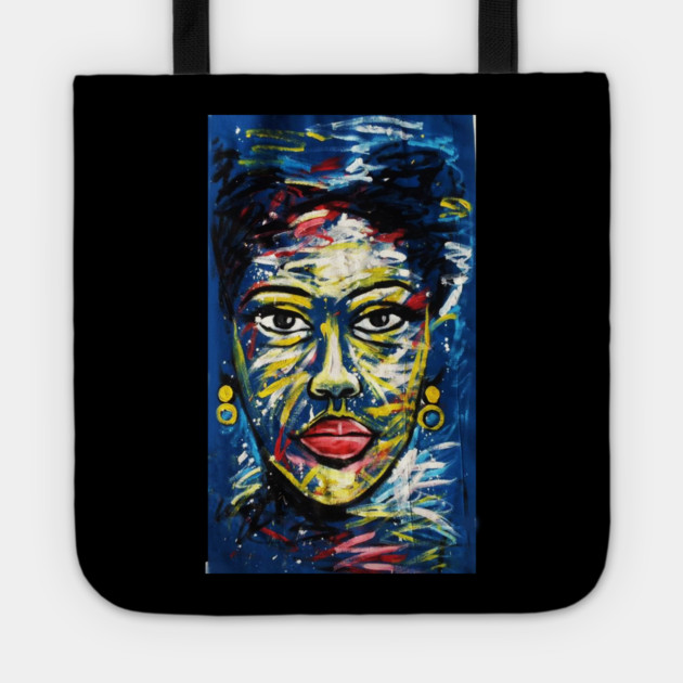 Colorful African Art, Black History, African Woman Tote by logiamerch