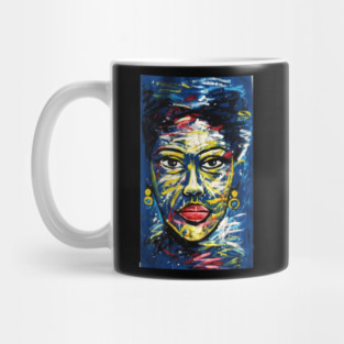 Colorful African Art, Black History, African Woman Mug
