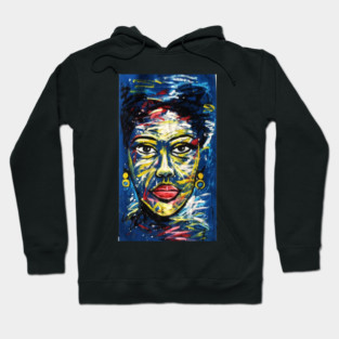 Colorful African Art, Black History, African Woman Hoodie
