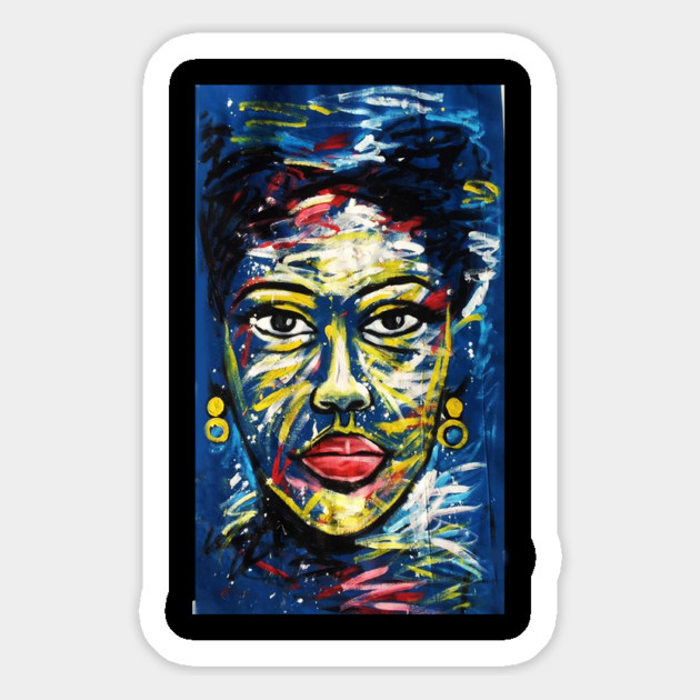 Colorful African Art, Black History, African Woman Magnet by logiamerch