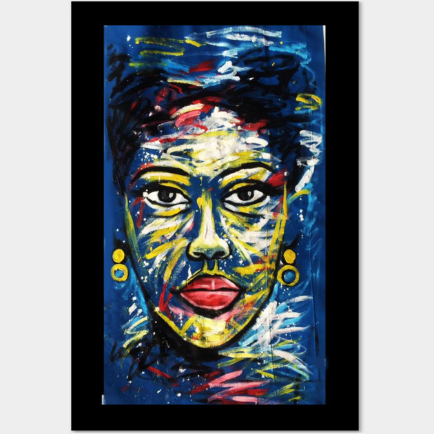 Colorful African Art, Black History, African Woman Wall Art by logiamerch